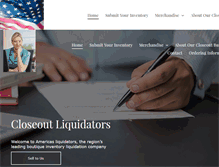 Tablet Screenshot of americasliquidators.com